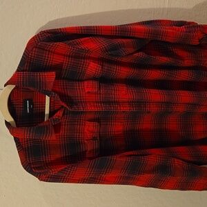 Lucky Brand Red Plaid Shirt